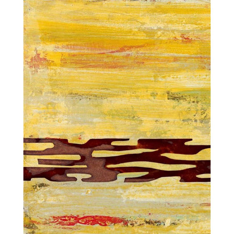 Tire Mark I Gold Ornate Wood Framed Art Print with Double Matting by Avondet, Natalie