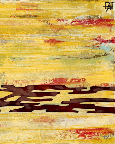 Tire Mark II Black Ornate Wood Framed Art Print with Double Matting by Avondet, Natalie