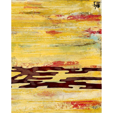 Tire Mark II Black Modern Wood Framed Art Print by Avondet, Natalie