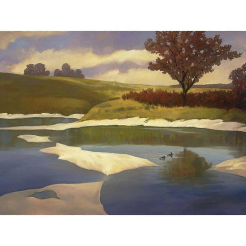 Sandbanks II White Modern Wood Framed Art Print by Reynolds, Graham