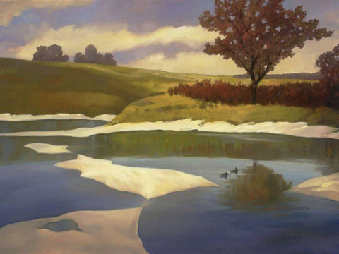 Sandbanks II Black Ornate Wood Framed Art Print with Double Matting by Reynolds, Graham