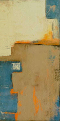 Backward Mile II White Modern Wood Framed Art Print with Double Matting by Ashley, Erin