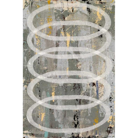 Double Nested Spring Black Modern Wood Framed Art Print by Avondet, Natalie