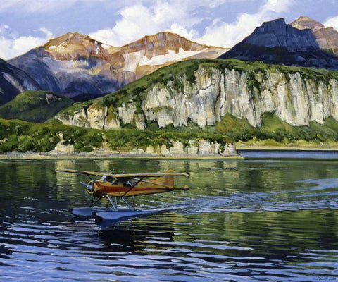 Being There Black Ornate Wood Framed Art Print with Double Matting by Chapman, Julie T.