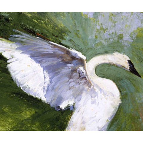 Grace Note Black Modern Wood Framed Art Print with Double Matting by Chapman, Julie T.