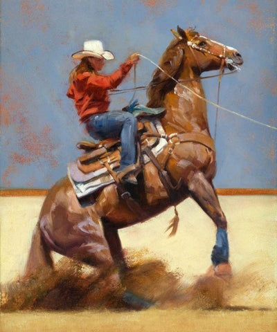 Breakaway Black Ornate Wood Framed Art Print with Double Matting by Chapman, Julie T.