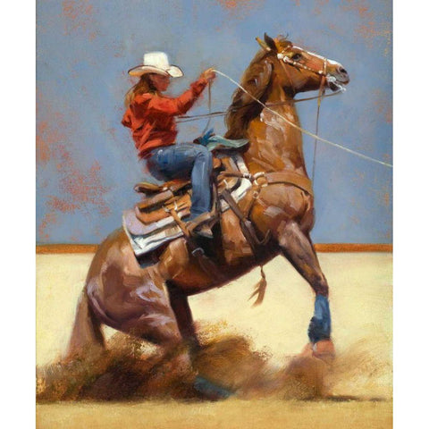 Breakaway White Modern Wood Framed Art Print by Chapman, Julie T.