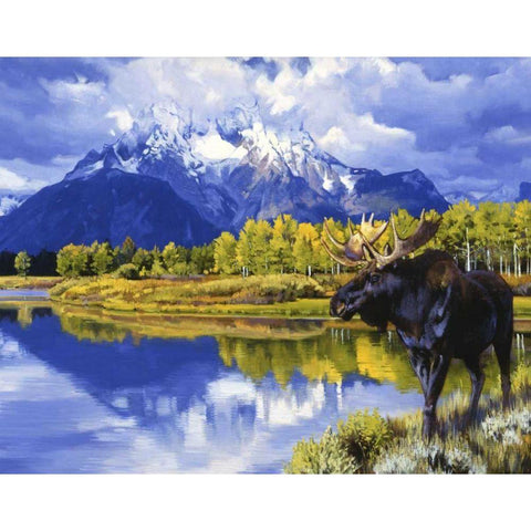 Grand Morning Black Modern Wood Framed Art Print by Chapman, Julie T.