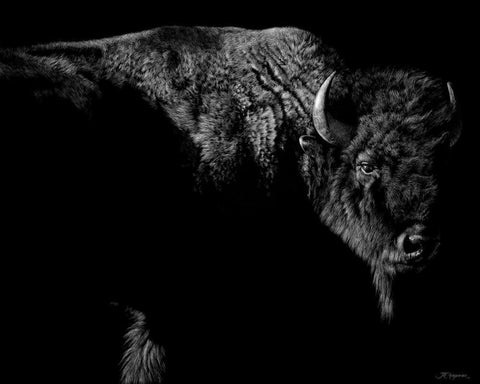 Enduring White Modern Wood Framed Art Print with Double Matting by Chapman, Julie T.