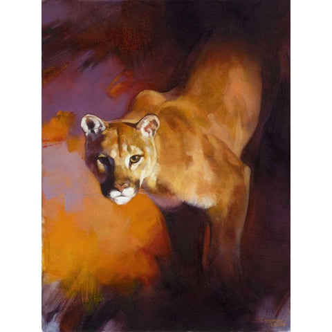 Out of the Shadows White Modern Wood Framed Art Print by Chapman, Julie T.