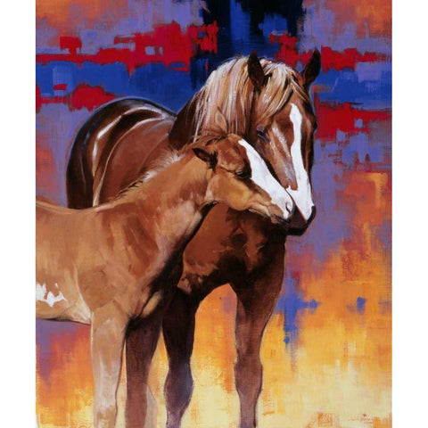 The Color of Love White Modern Wood Framed Art Print by Chapman, Julie T.