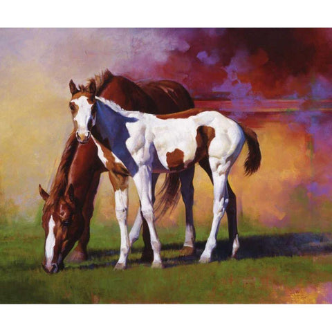 Hot Color Black Modern Wood Framed Art Print by Chapman, Julie T.