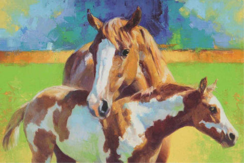 Morning Colors Black Ornate Wood Framed Art Print with Double Matting by Chapman, Julie T.