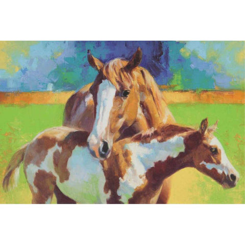 Morning Colors Black Modern Wood Framed Art Print by Chapman, Julie T.