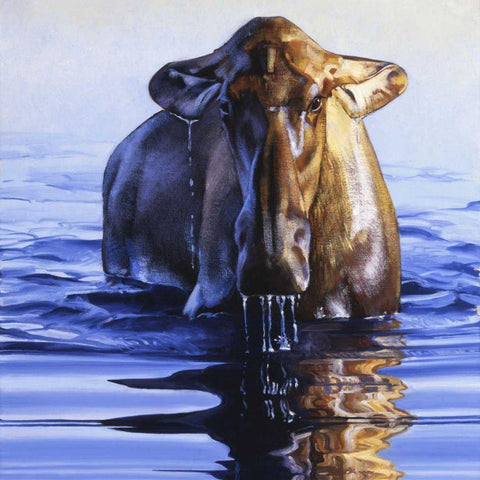 Dreadnought Black Ornate Wood Framed Art Print with Double Matting by Chapman, Julie T.