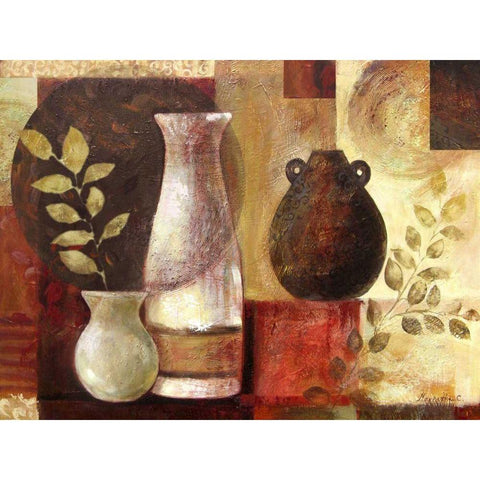 Spice Vases II White Modern Wood Framed Art Print by Cohen, Marietta