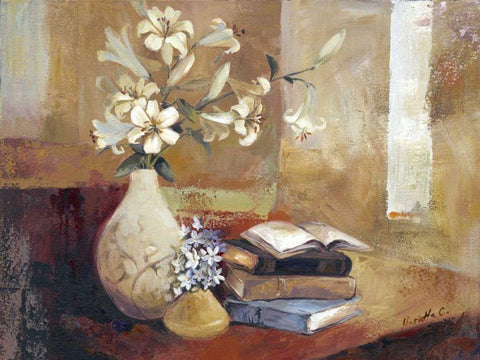 Well Read White Modern Wood Framed Art Print with Double Matting by Cohen, Marietta