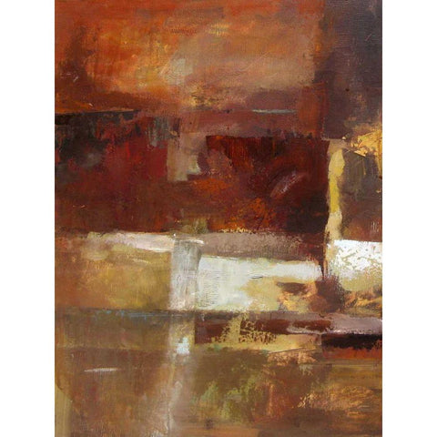 Earth Tones I Gold Ornate Wood Framed Art Print with Double Matting by Cohen, Marietta