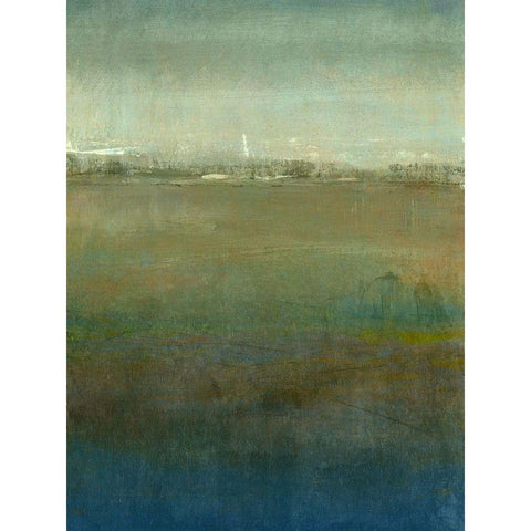 Atmospheric Field I Black Modern Wood Framed Art Print with Double Matting by OToole, Tim