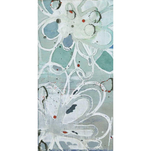 Flowers Abstracted I Black Modern Wood Framed Art Print with Double Matting by Fuchs, Jodi