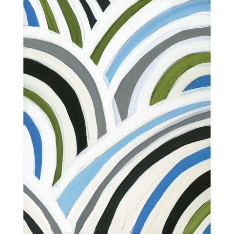 Swirly Bob II White Modern Wood Framed Art Print by Fuchs, Jodi