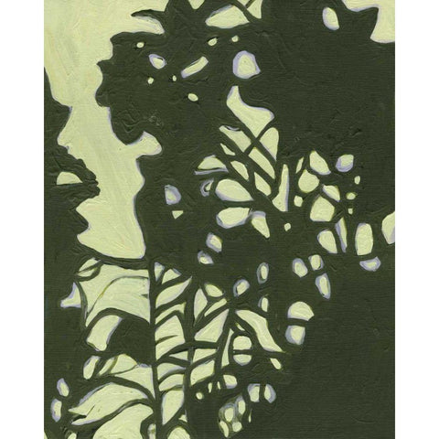 Exotic Silhouette II Black Modern Wood Framed Art Print by Fuchs, Jodi