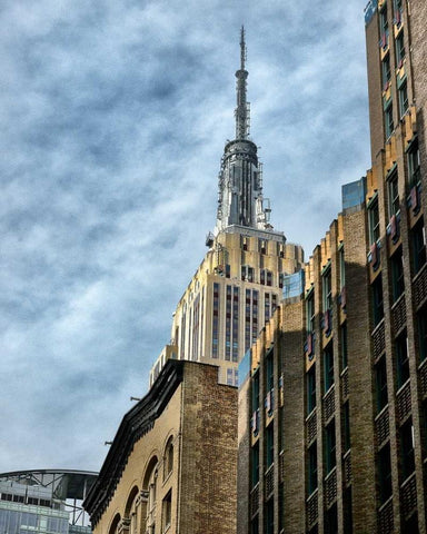 Empire State Black Ornate Wood Framed Art Print with Double Matting by Chester, Colby