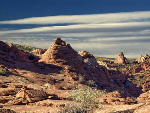 Coyote Buttes White Modern Wood Framed Art Print with Double Matting by Chester, Colby