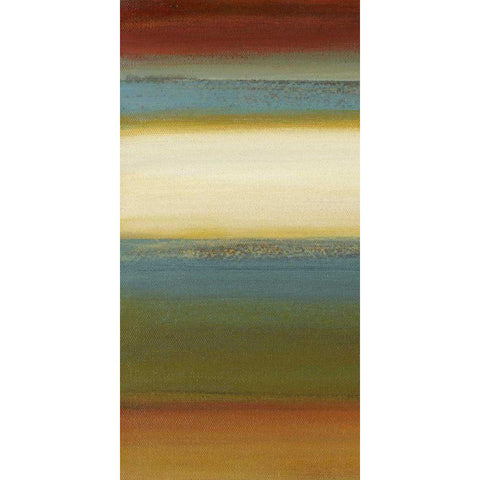 Blue Sage I Black Modern Wood Framed Art Print with Double Matting by Green-Aldridge, W.