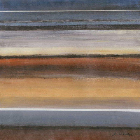 Soft Sand II White Modern Wood Framed Art Print by Green-Aldridge, W.