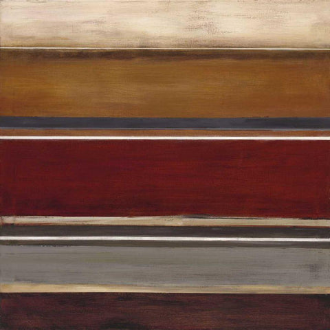 Soft Sand V White Modern Wood Framed Art Print with Double Matting by Green-Aldridge, W.