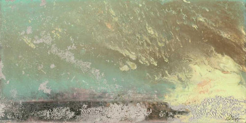 Converging Winds II Black Ornate Wood Framed Art Print with Double Matting by Roll, Dlynn