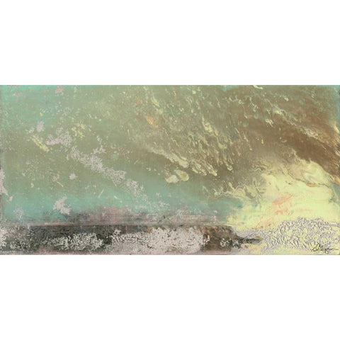 Converging Winds II Black Modern Wood Framed Art Print with Double Matting by Roll, Dlynn