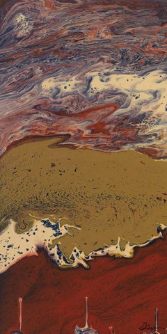 Buttons I White Modern Wood Framed Art Print with Double Matting by Roll, Dlynn