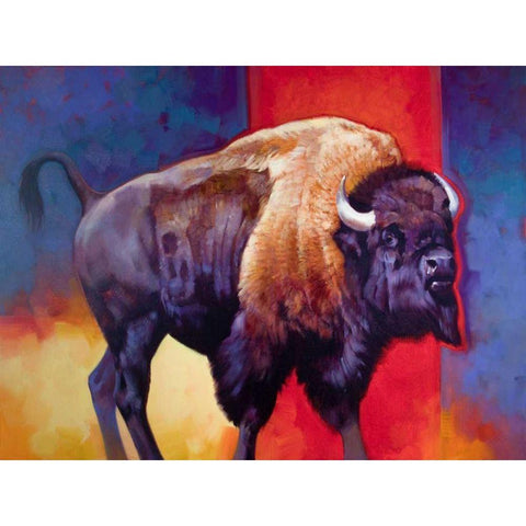 American Original-The Boss Black Modern Wood Framed Art Print with Double Matting by Chapman, Julie T.