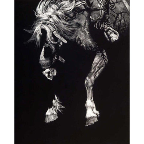 Hangin Four Black Modern Wood Framed Art Print with Double Matting by Chapman, Julie T.