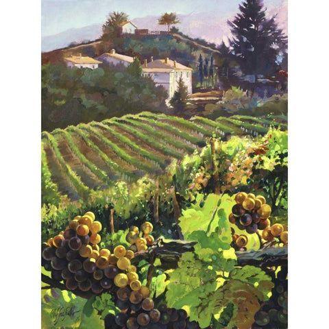 Siena Harvest Black Modern Wood Framed Art Print with Double Matting by Hadfield, Clif