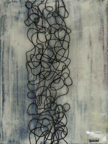 Tales of a Tailor I Black Ornate Wood Framed Art Print with Double Matting by Avondet, Natalie