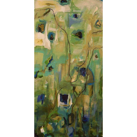 Abstract EXP I Black Modern Wood Framed Art Print by Quin, Marabeth