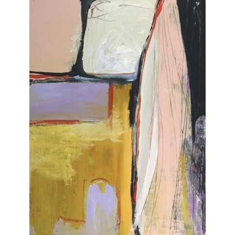 Walking Through I White Modern Wood Framed Art Print by Fuchs, Jodi