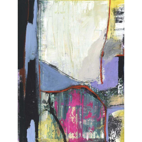 Walking Through II Black Modern Wood Framed Art Print with Double Matting by Fuchs, Jodi