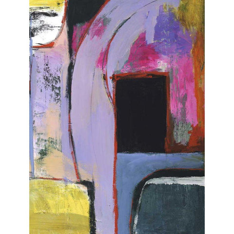 Walking Through III Black Modern Wood Framed Art Print with Double Matting by Fuchs, Jodi