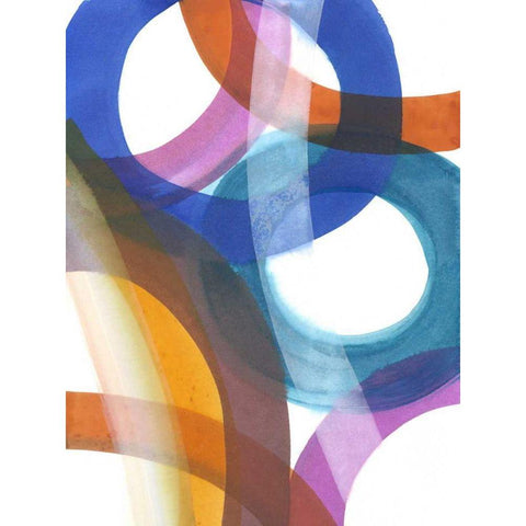 Over Pass II Black Modern Wood Framed Art Print by Fuchs, Jodi