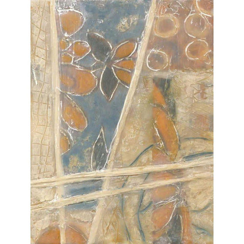 Layers of Pastel III White Modern Wood Framed Art Print by Deans, Karen