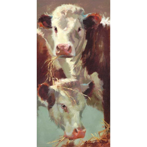 Hef n Her White Modern Wood Framed Art Print by Hawley, Carolyne