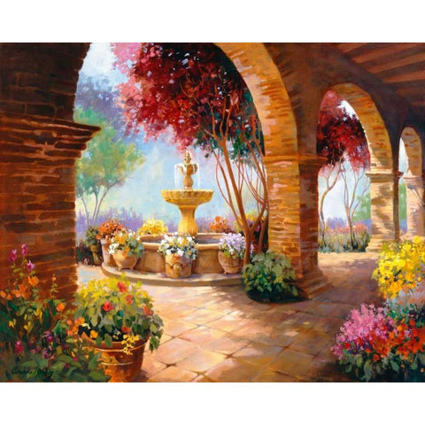 Primavera White Modern Wood Framed Art Print by Hawley, Carolyne