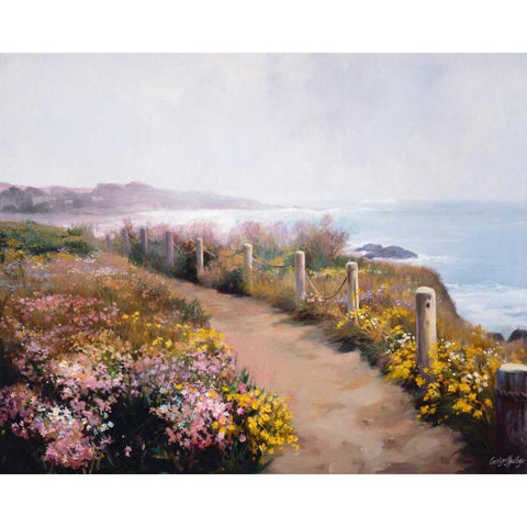 Wildflowers Black Modern Wood Framed Art Print by Hawley, Carolyne