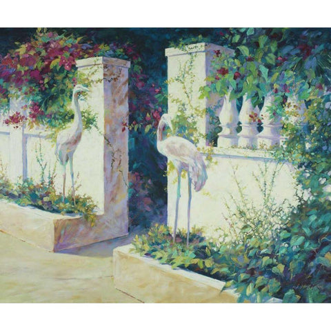 Sentinels Black Modern Wood Framed Art Print by Pollard, Julie G.