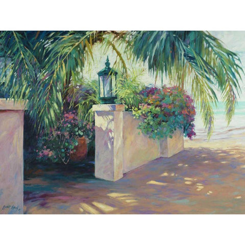 Beach Music Gold Ornate Wood Framed Art Print with Double Matting by Pollard, Julie G.