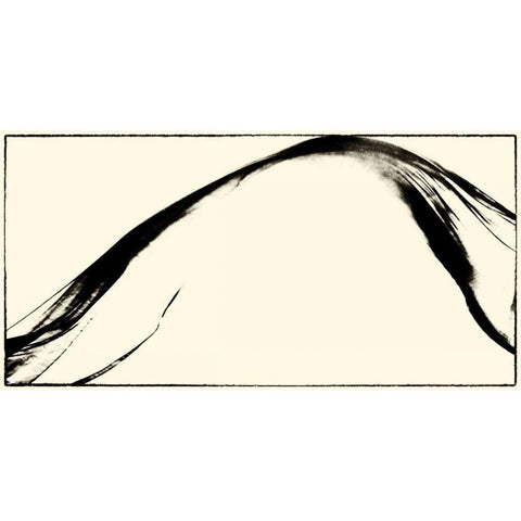 Silk Ink II White Modern Wood Framed Art Print by Ling, Tang